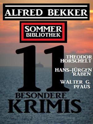 cover image of Sommer Bibliothek 11 besondere Krimis